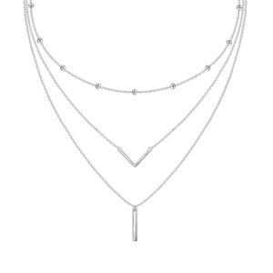 Layered Necklace Triangle
