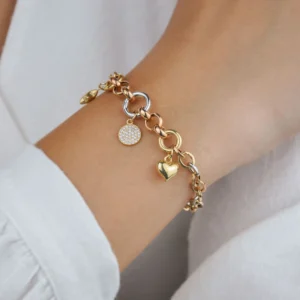 Gold-Silver Plated Carm Bracelet