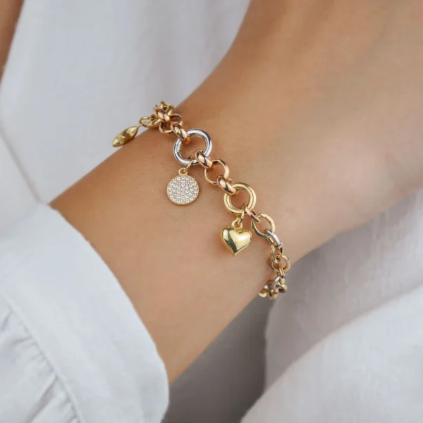 Gold-Silver Plated Carm Bracelet